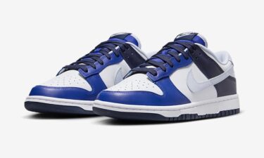 海外 11/3 発売予定！ナイキ ダンク ロー “ホワイト/フットボールグレー/ゲームロイヤル” (NIKE DUNK LOW “White/Football Grey/Game Royal”) [FQ8826-100]