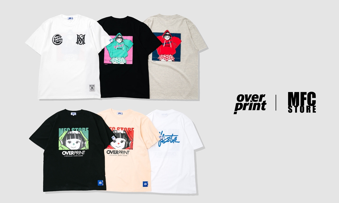 【限定】OVERPRINT x MFC STORE コラボスウェット白 古塔つみ