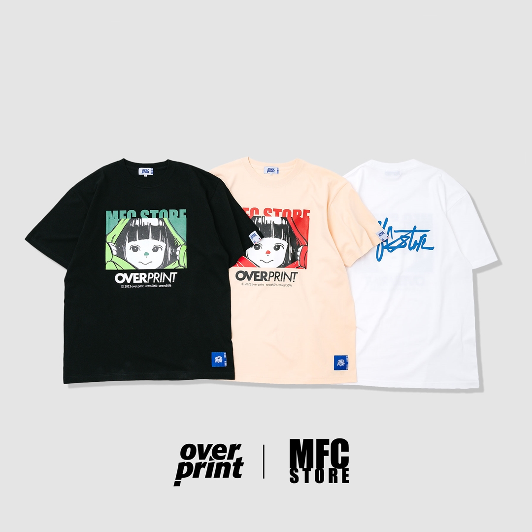 MFC STORE × over print コラボで「古塔つみ」氏が描いた女の子のイラストTEEが7/17 発売 (エムエフシー ストア オーバー プリント)