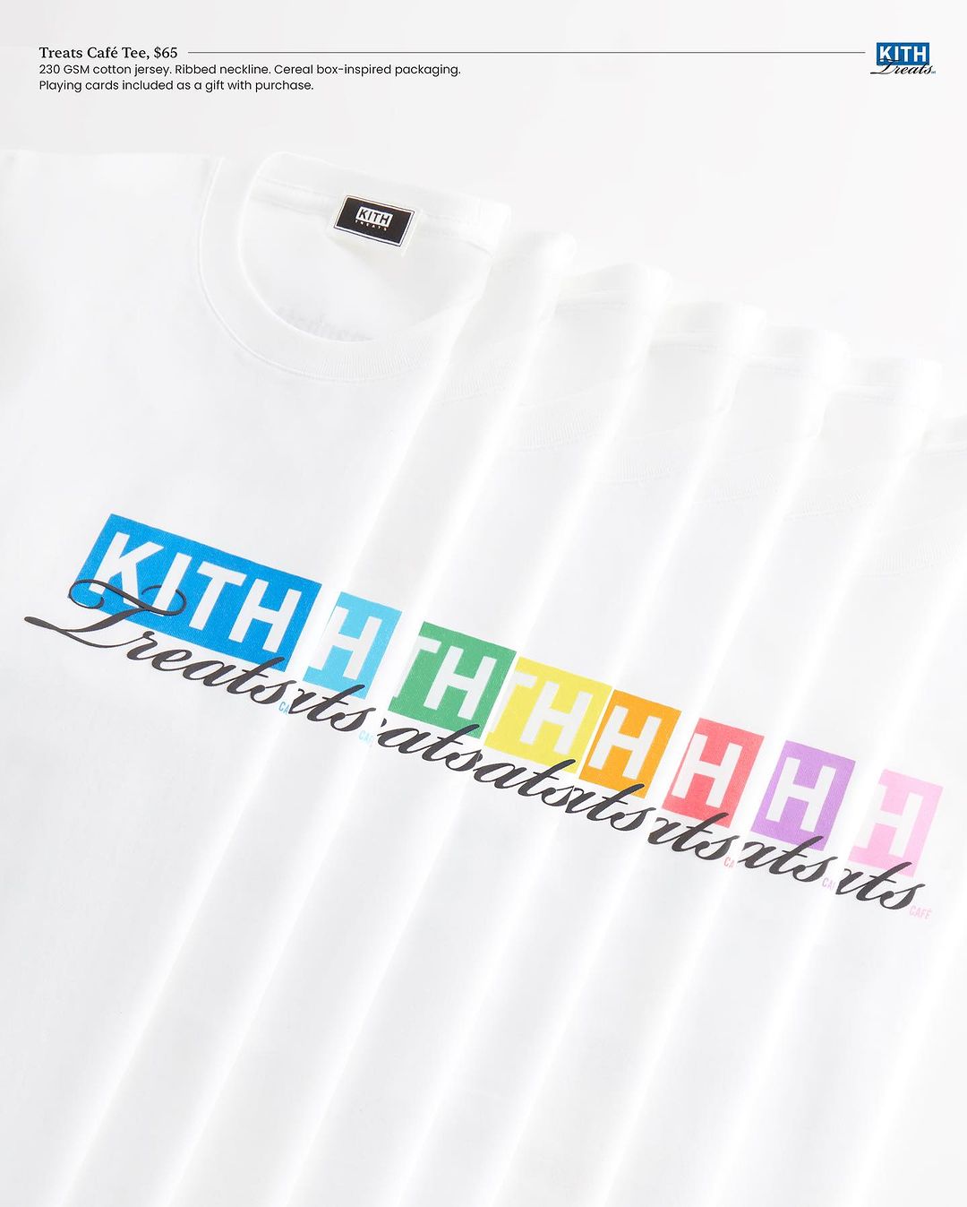 KITH TREATS からKithが拠点とする世界各地を象徴する8色とNational Ice Cream DayにちなんだTシャツ「Treats Café Monday Program」が7/17 発売 (キストーリーツ)