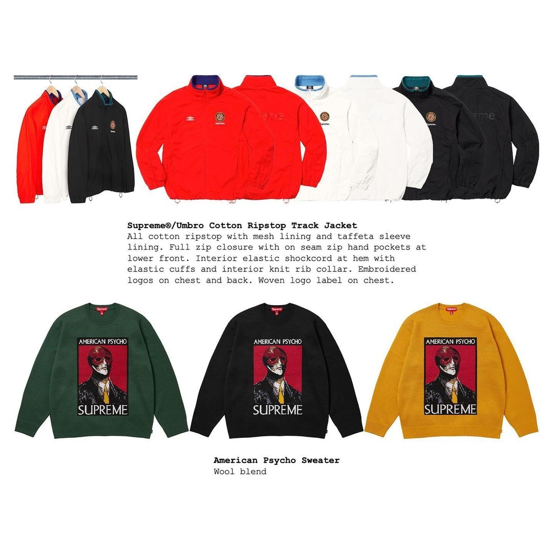 【SUPREME 2023 F/W – シュプリーム 2023年秋冬】海外 2024年 1/8 発売予定 – Supreme WINTER SALE