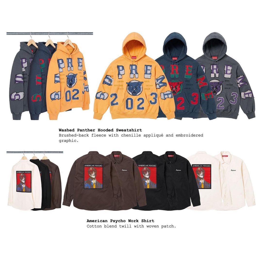 【SUPREME 2023 F/W – シュプリーム 2023年秋冬】海外 2024年 1/8 発売予定 – Supreme WINTER SALE