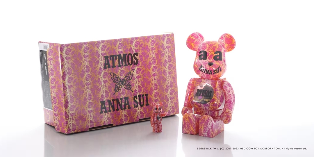 【9/2 発売予定】BE@RBRICK × atmos x ANNA SUI 100% & 400% (ベアブリック アトモス アナスイ)