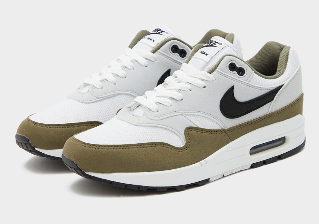 海外 10/12 発売予定！ナイキ エア マックス 1 “ホワイト/ブラック/メディアムオリーブ” (NIKE AIR MAX 1 “White/Black/Medium Olive”) [FD9082-102]