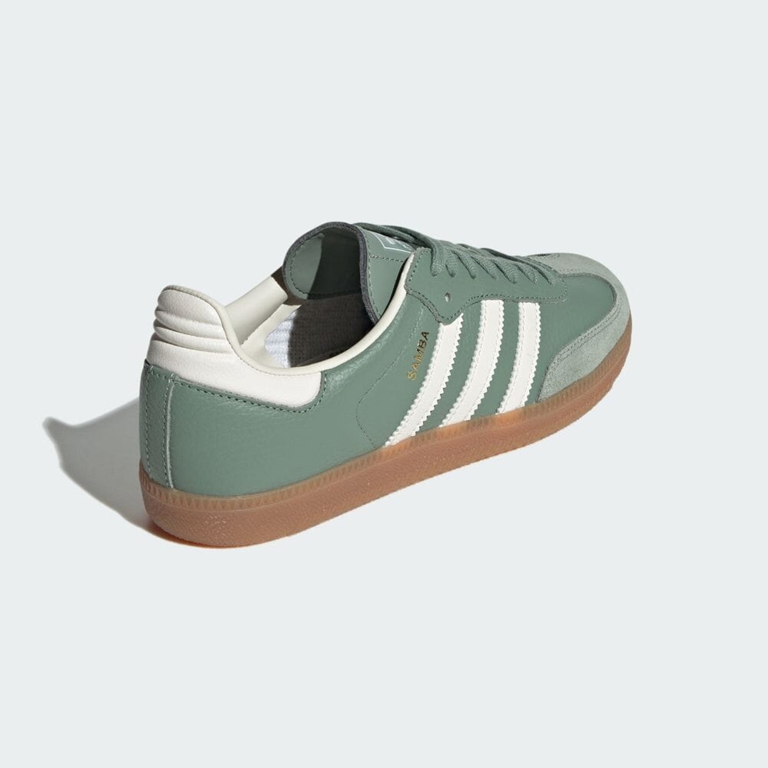 【国内 9/1 発売】アディダス オリジナルス ウィメンズ サンバ OG “シルバーグリーン/チョークホワイト” (adidas Originals WMNS SAMBA OG “Silver Green/White”) [IE7011]