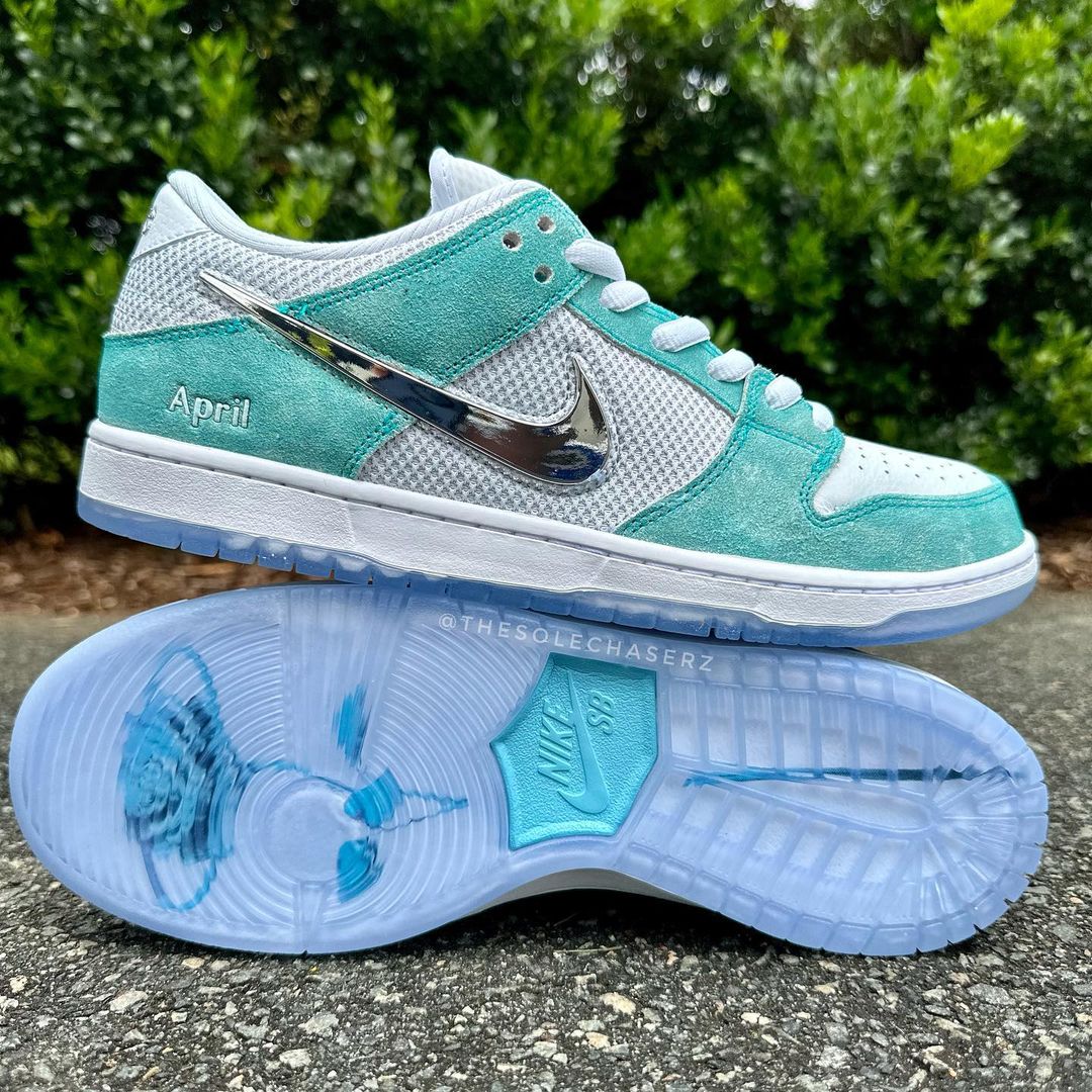 【国内 11/25、11/27 発売】April Skateboards x NIKE SB DUNK LOW “Turbo Green/Metallic Silver” (エイプリル スケートボード ナイキ SB ダンク ロー “ターボグリーン/メタリックシルバー”) [FQ8202-300/FQ8203-300/FD2562-400]