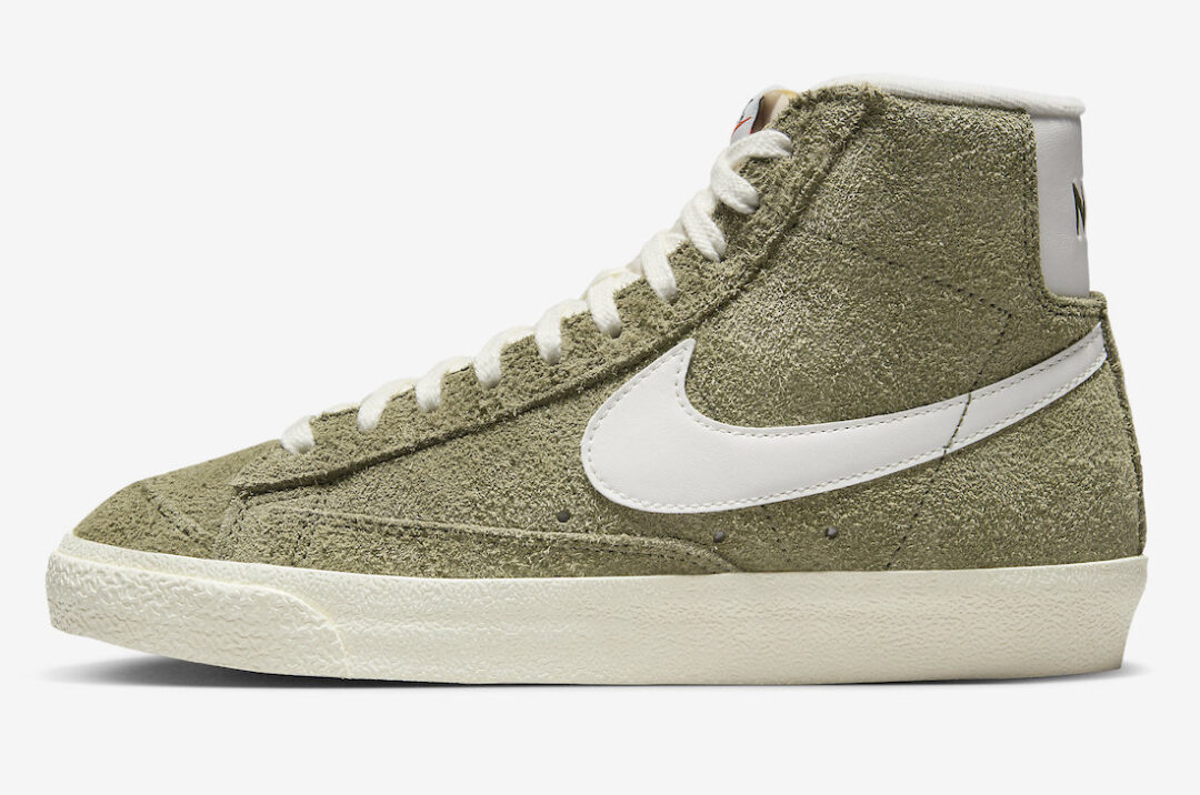 2023年 発売予定！ナイキ ブレーザー ミッド 77 ビンテージ “オリーブスエード” (NIKE BLAZER MID 77 VINTAGE “Olive Suede”) [DV7006-201]