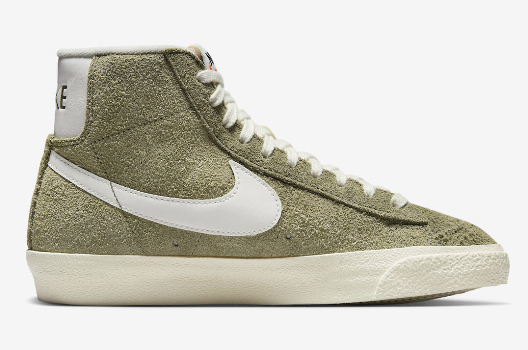 2023年 発売予定！ナイキ ブレーザー ミッド 77 ビンテージ “オリーブスエード” (NIKE BLAZER MID 77 VINTAGE “Olive Suede”) [DV7006-201]