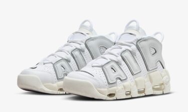 2023年 発売予定！ナイキ エア モア アップテンポ “ホワイト/グレー/セイル” (NIKE AIR MORE UPTEMPO “White/Grey/Sail”) [FN3497-101]