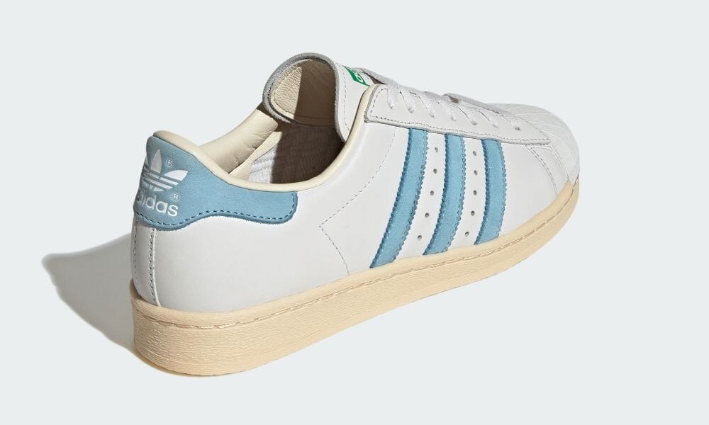 【国内 8/10 発売】アディダス オリジナルス スーパースター 82 “クリスタルホワイト/クリアブルー/グリーン” (adidas Originals SUPERSTAR 82 “White/Blue/Green”) [ID2151]