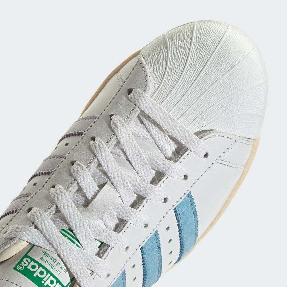 【国内 8/10 発売】アディダス オリジナルス スーパースター 82 “クリスタルホワイト/クリアブルー/グリーン” (adidas Originals SUPERSTAR 82 “White/Blue/Green”) [ID2151]