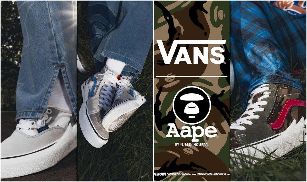 9/8 発売予定！VANS × AAPE BY *A BATHING APE 2023 FALL コレクション (バンズ ア ベイシング エイプ)