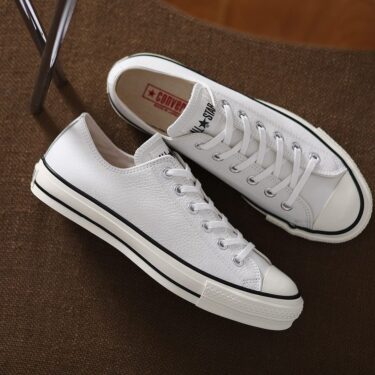 【国内 8/25 発売】CONVERSE LEATHER ALL STAR J OX "White" Made in JAPAN (コンバース レザー オールスター メイドインジャパン “ホワイト”)