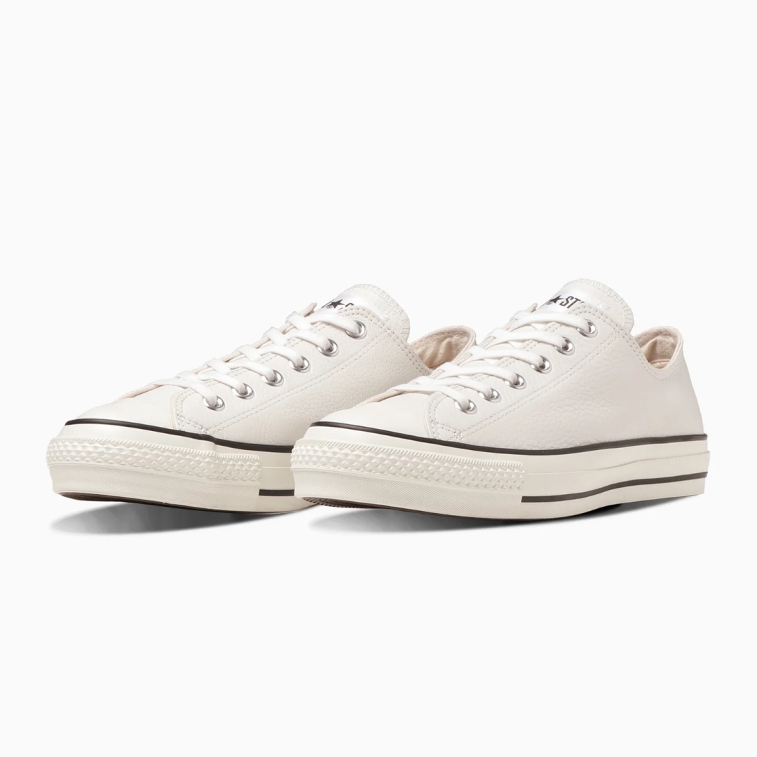 【国内 8/25 発売】CONVERSE LEATHER ALL STAR J OX “White” Made in JAPAN (コンバース レザー オールスター メイドインジャパン “ホワイト”)