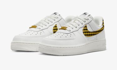 ナイキ エア フォース 1 07 ロー ESS “ギンガムチェック/サミットホワイト/ブロンジーン” (NIKE AIR FORCE 1 07 LOW ESS “Gingham/Summit White/Bronzine”) [DZ2784-102]