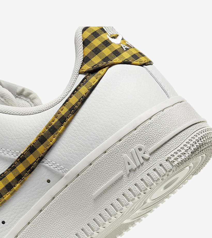 ナイキ エア フォース 1 07 ロー ESS “ギンガムチェック/サミットホワイト/ブロンジーン” (NIKE AIR FORCE 1 07 LOW ESS “Gingham/Summit White/Bronzine”) [DZ2784-102]