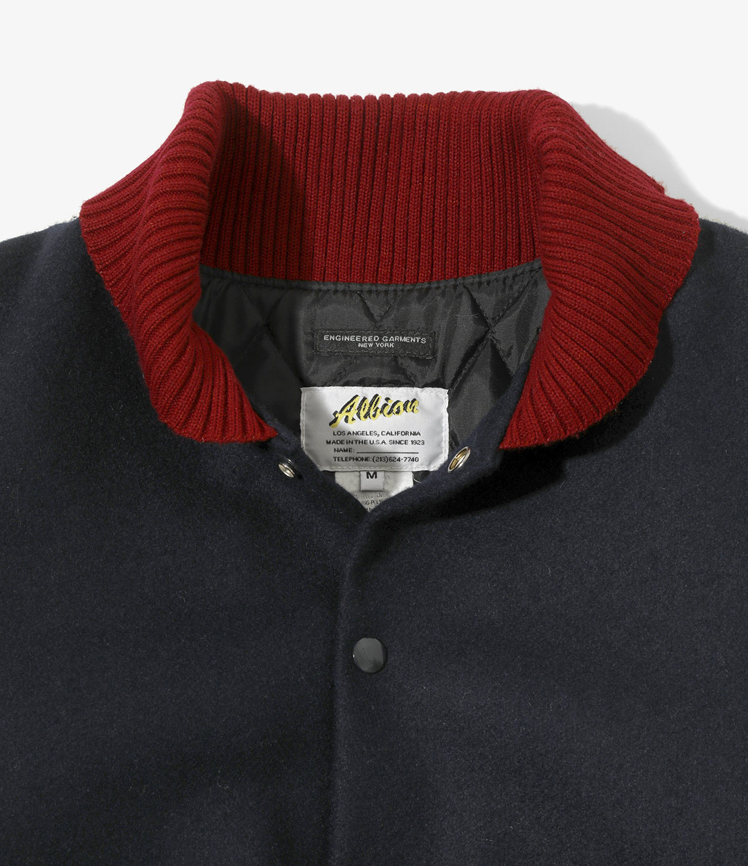 ENGINEERED GARMENTS x ALBION Varsity Jacketが8/4 発売 (エンジニアド ガーメンツ アルビオン)