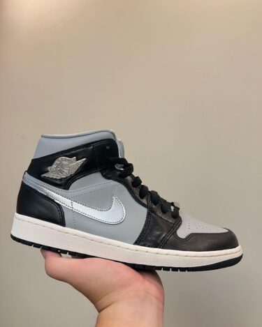 【リーク】ナイキ エア ジョーダン 1 ミッド “グレー/ブラック/シルバー” (NIKE AIR JORDAN 1 MID “Grey/Black/Silver”)