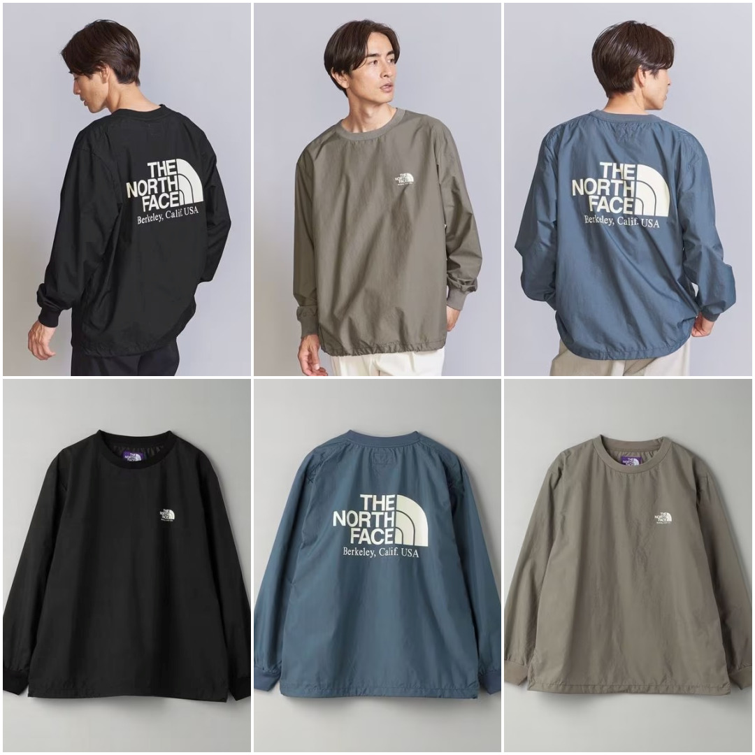 THE NORTH FACE PURPLE LABEL × BEAUTY&YOUTH 別注 LONG SLEEVE WOVEN TEE/カットソーが8/11 発売 (ザ・ノース・フェイス パープルレーベル ビューティアンドユース)