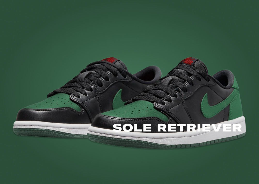 【2024年 6/12 発売】ナイキ ウィメンズ エア ジョーダン 1 レトロ ロー OG “ブラック/ゴージグリーン” (NIKE WMSN AIR JORDAN 1 RETRO LOW OG “Black/Gorge Green”) [CZ0775-036]
