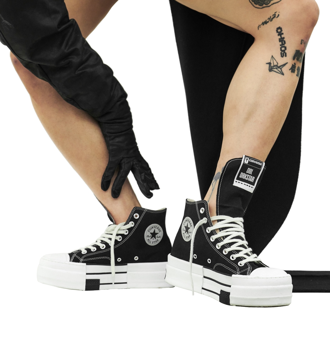 海外 9/8 発売！Rick Owens Drkshdw × CONVERSE DBL DRKSTAR (リック ...