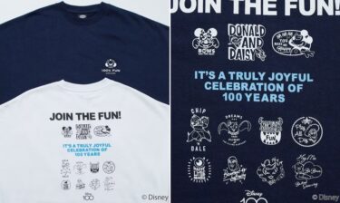 ディズニー100周年 × フリークスストア 別注 ビッグシルエット バックプリント クルーネックスウェット (FREAK’S STORE Disney 100th)