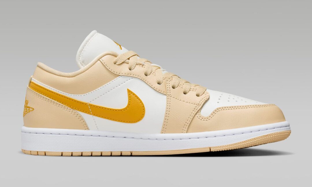 【2024年 2/28 発売】ナイキ ウィメンズ エア ジョーダン 1 ロー “セイル/ベージュ/イエローオークル” (NIKE WMNS AIR JORDAN 1 LOW “Sail/Beige/Yellow Ochre”) [DC0774-170]