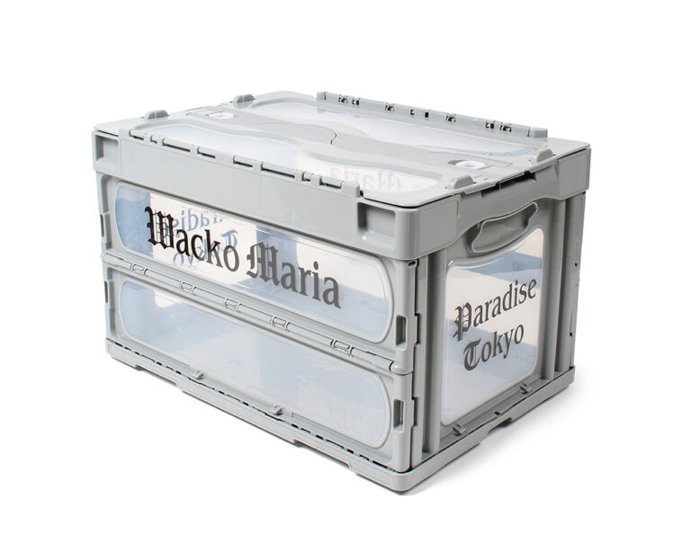WACKO MARIA ロゴ入り収納ボックス WACKO MARIA FOLDABLE CONTAINER “Grey/Clear”が9/23 発売 (ワコマリア