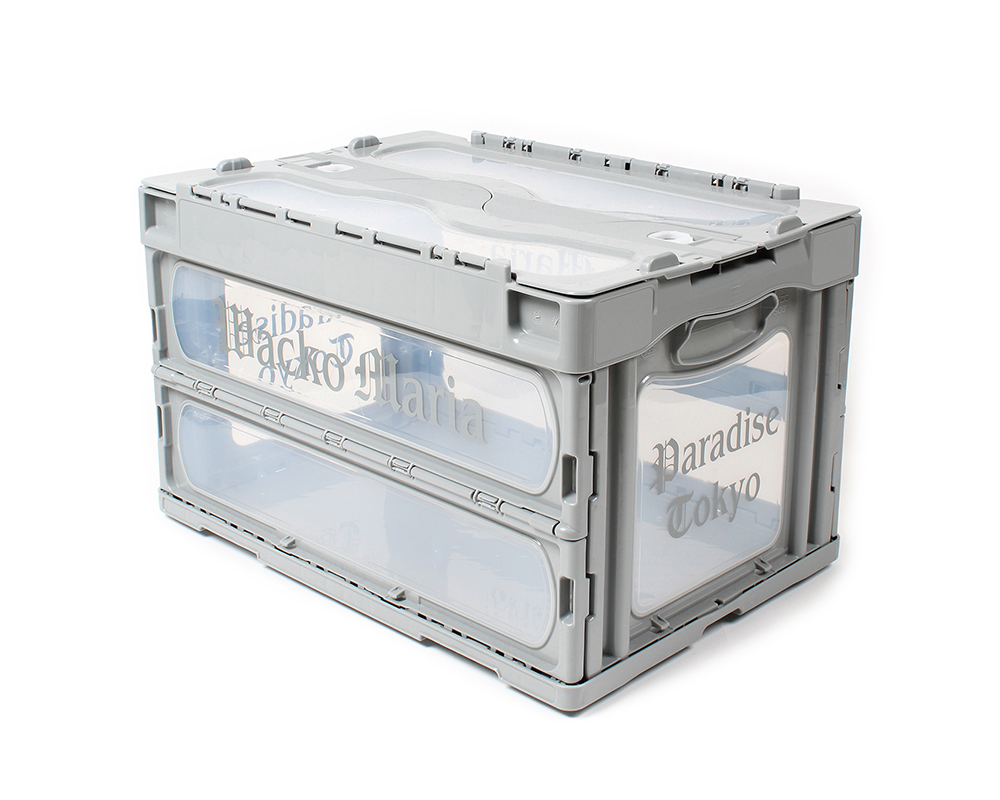 WACKO MARIA FOLDABLE CONTAINER “Grey/Clear”が9/23 発売 (ワコマリア 折りたたみ コンテナ グレー/クリア)