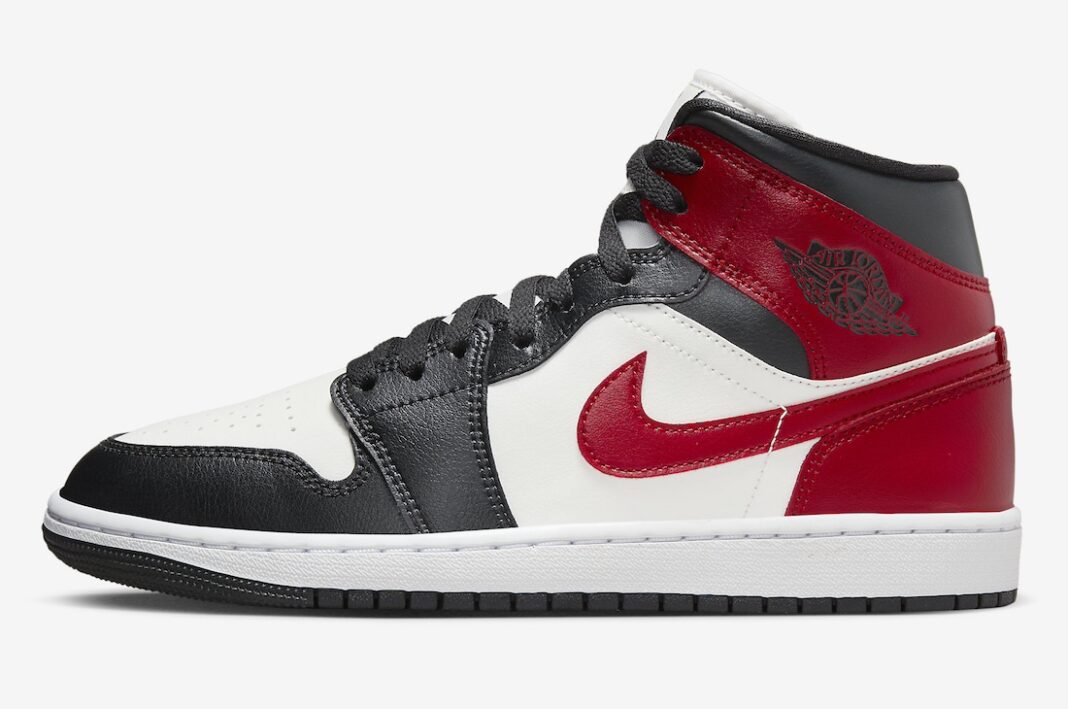 【2024年 3/13  発売】ナイキ ウィメンズ エア ジョーダン 1 ミッド “ブラックトゥ” (NIKE WMNS AIR JORDAN 1 MID “Black Toe”) [BQ6472-160]