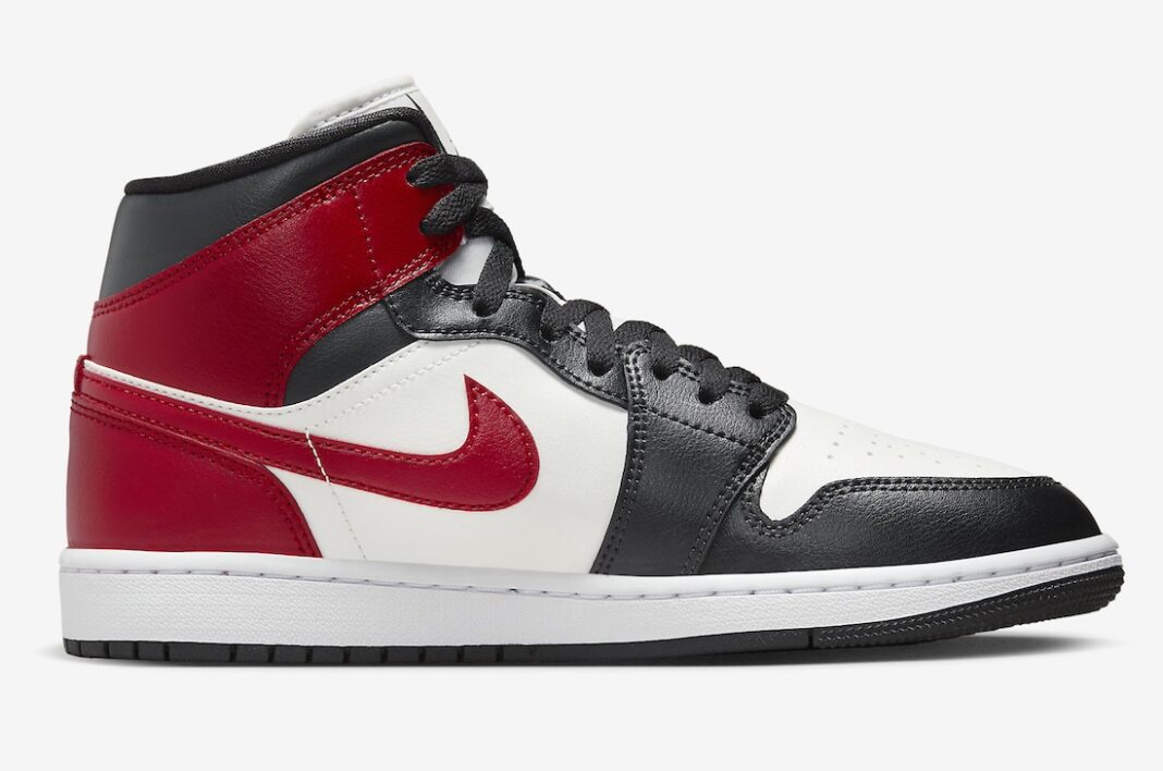 【2024年 3/13  発売】ナイキ ウィメンズ エア ジョーダン 1 ミッド “ブラックトゥ” (NIKE WMNS AIR JORDAN 1 MID “Black Toe”) [BQ6472-160]