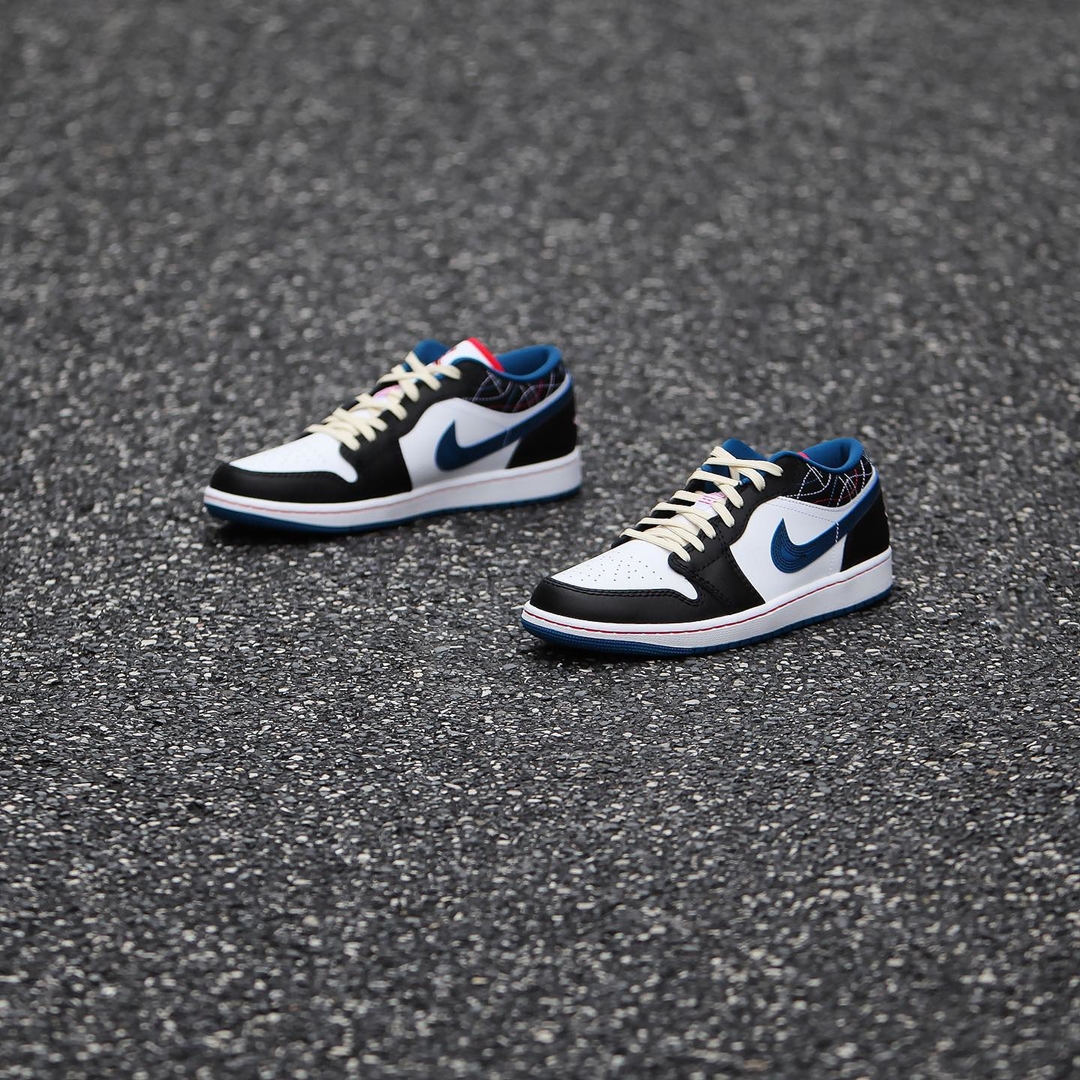 2023年 ホリデーS 発売予定！ナイキ エア ジョーダン 1 ロー 刺し子/ホワイト/インダストリアルブルー” (NIKE AIR JORDAN 1 LOW SE “Sashiko/White/Industrial Blue”) [FV3622-141]