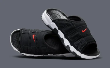 2023年 発売予定！ナイキ エア モア アップテンポ スライド “ブラック/インフラレッド” (NIKE AIR MORE UPTEMPO SLIDE “Black/Infrared”) [FJ2708-001]