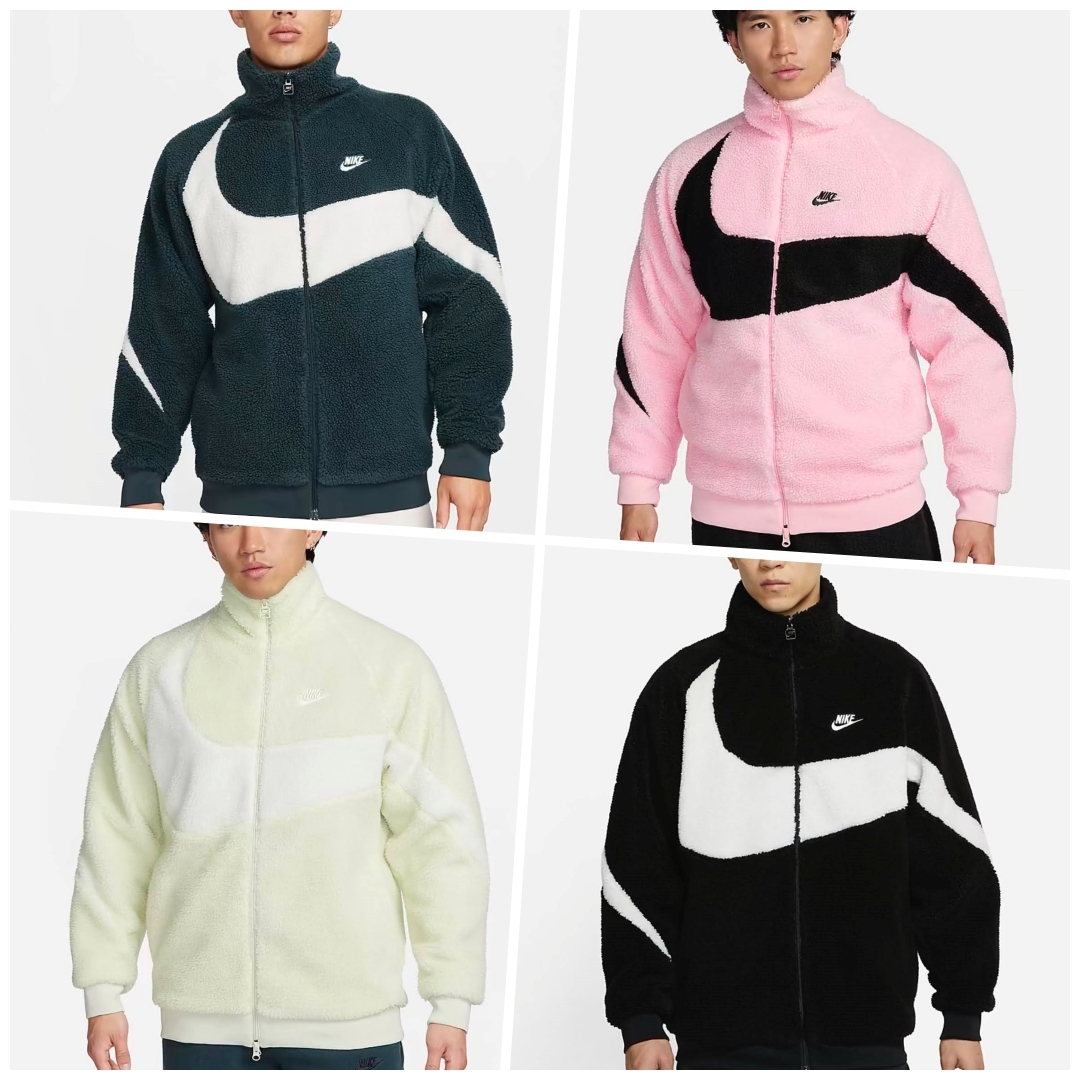 NIKE NSW BOA SWOOSH FULLZIP JACKET ピンクM