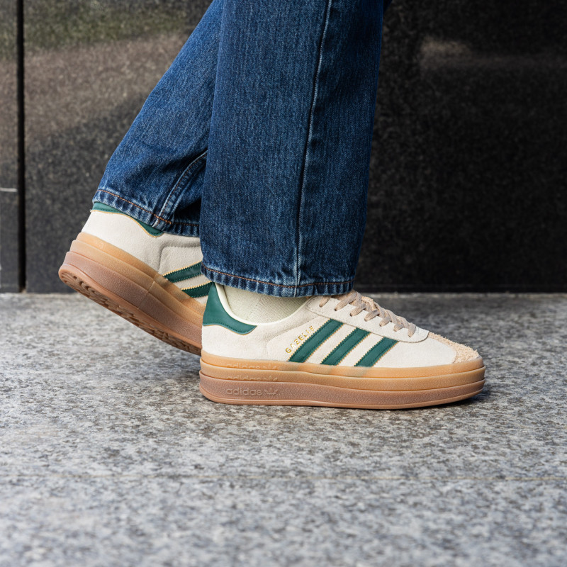 【国内 9/15 発売】adidas Originals WMNS GAZELLE BOLD “Cream White/Collegiate Green” (アディダス オリジナルス ウィメンズ ガゼル ボールド “クリームホワイト/カレッジグリーン”) [ID7056]