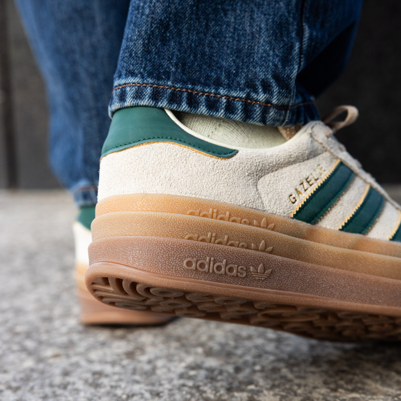 【国内 9/15 発売】adidas Originals WMNS GAZELLE BOLD “Cream White/Collegiate Green” (アディダス オリジナルス ウィメンズ ガゼル ボールド “クリームホワイト/カレッジグリーン”) [ID7056]