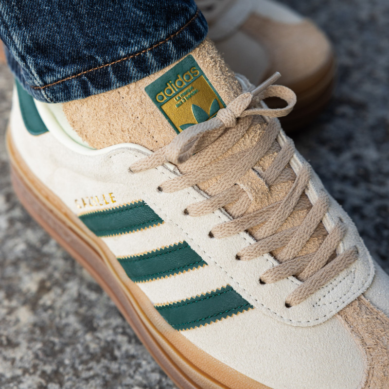 【国内 9/15 発売】adidas Originals WMNS GAZELLE BOLD “Cream White/Collegiate Green” (アディダス オリジナルス ウィメンズ ガゼル ボールド “クリームホワイト/カレッジグリーン”) [ID7056]