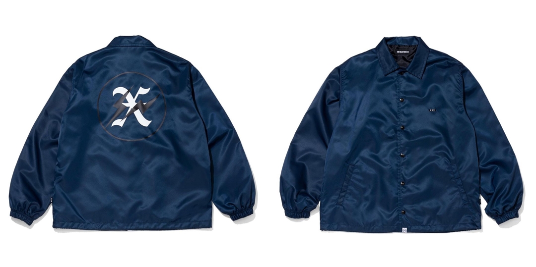 【9/9 00:00~ 発売】藤原ヒロシ/フラグメント × GOD SELECTION XXX CHACH JACKET "Navy" (FRAGMENT Fujiwara Hiroshi ゴッド セレクション XXX コーチジャケット)