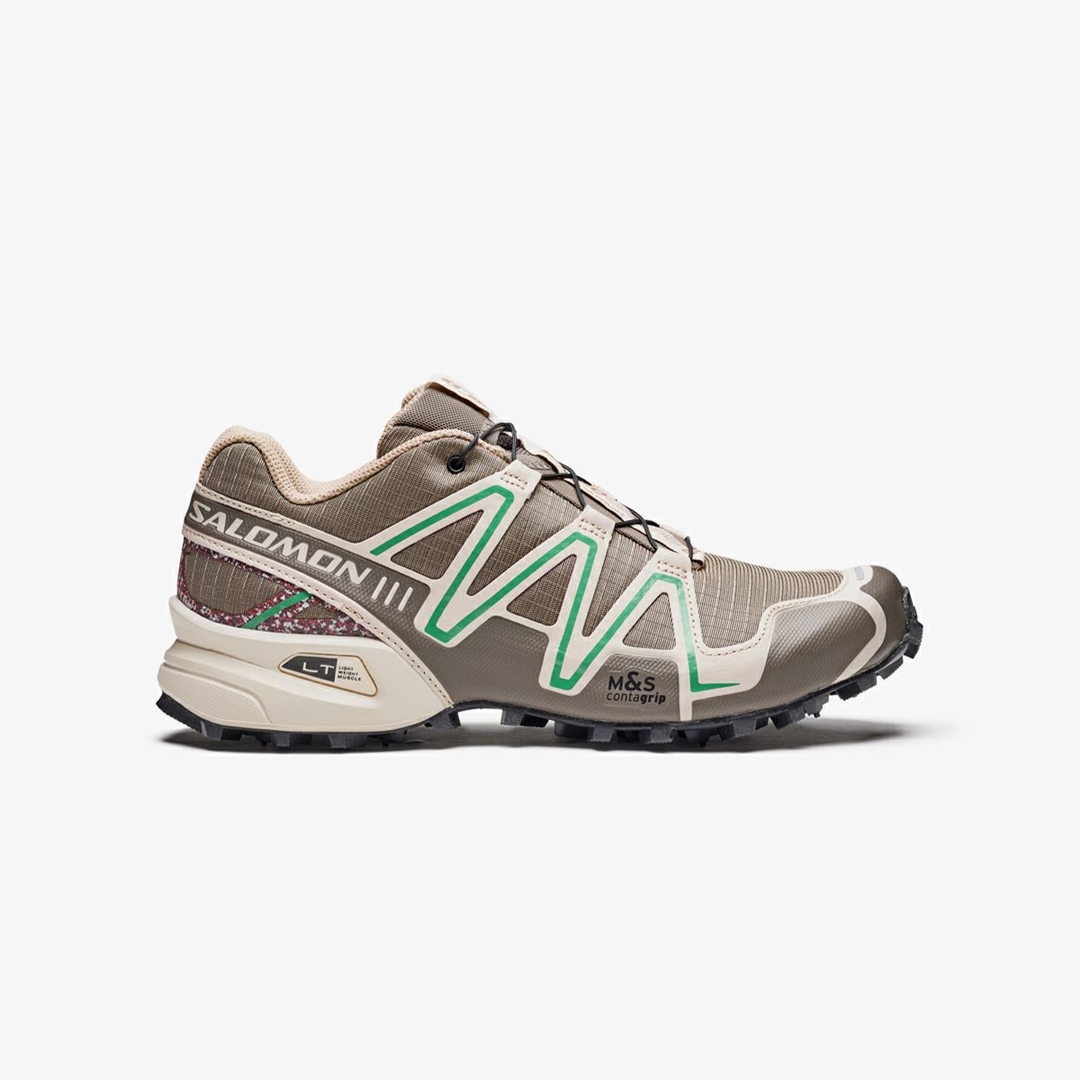 【国内 9/16 発売予定】KICKS LAB. EXCLUSIVE SALOMON XT-6 MINDFUL/SPEEDCROSS 3 MINDFUL “FALCON/ALMOND MILK/BRIGHT GREEN” (サロモン キックスラボ) [l47312000/l47311900]