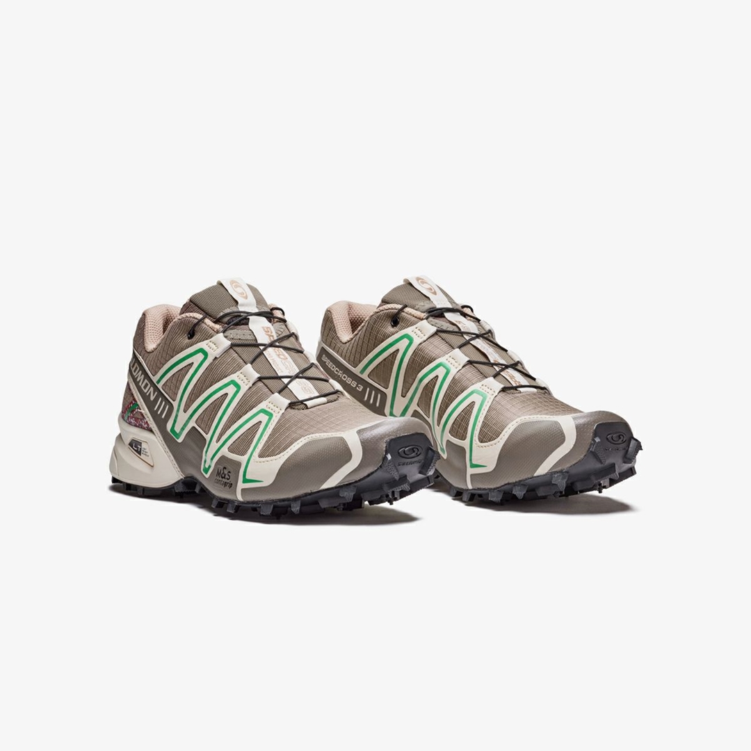 【国内 9/16 発売予定】KICKS LAB. EXCLUSIVE SALOMON XT-6 MINDFUL/SPEEDCROSS 3 MINDFUL “FALCON/ALMOND MILK/BRIGHT GREEN” (サロモン キックスラボ) [l47312000/l47311900]