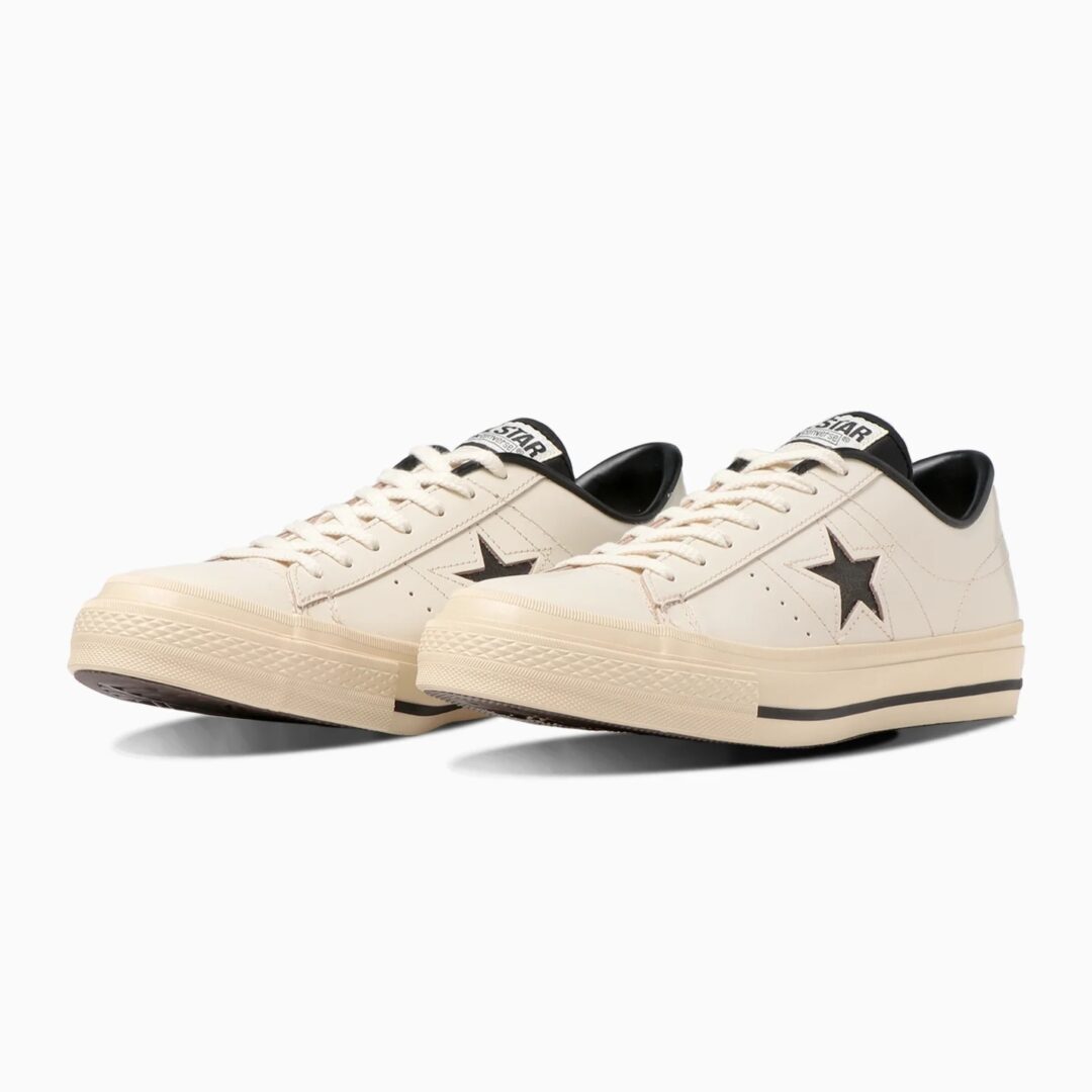 【国内 9/22 発売】クリームカラーのガラスレザーをアッパーに採用した CONVERSE ONE STAR J CP (コンバース ワンスター)