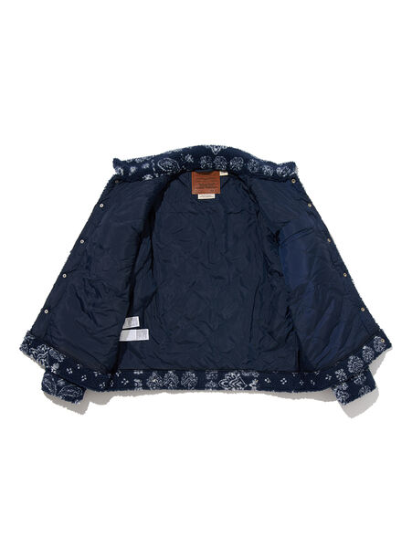 リーバイス リラックスフィット シェルパトラッカージャケット “バンダナプリント” (Levi’s Sherpa Trucker Jacket “BANDANA PRINT”)