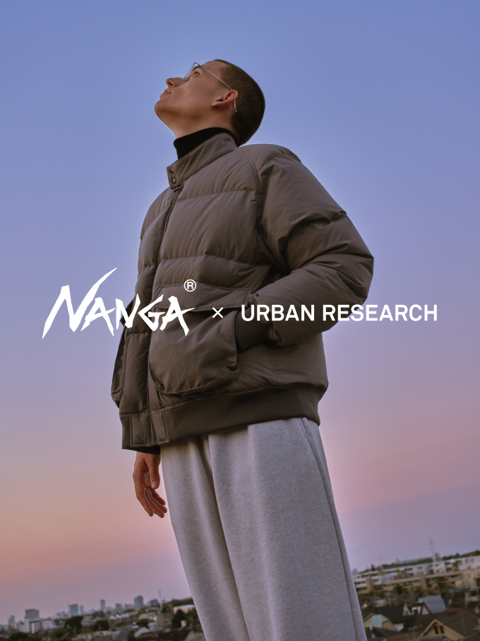 小松マテーレのファブリックを使用した URBAN RESEARCH × NANGA 2023 A/W AURORAが発売 (アーバンリサーチ ナンガ)