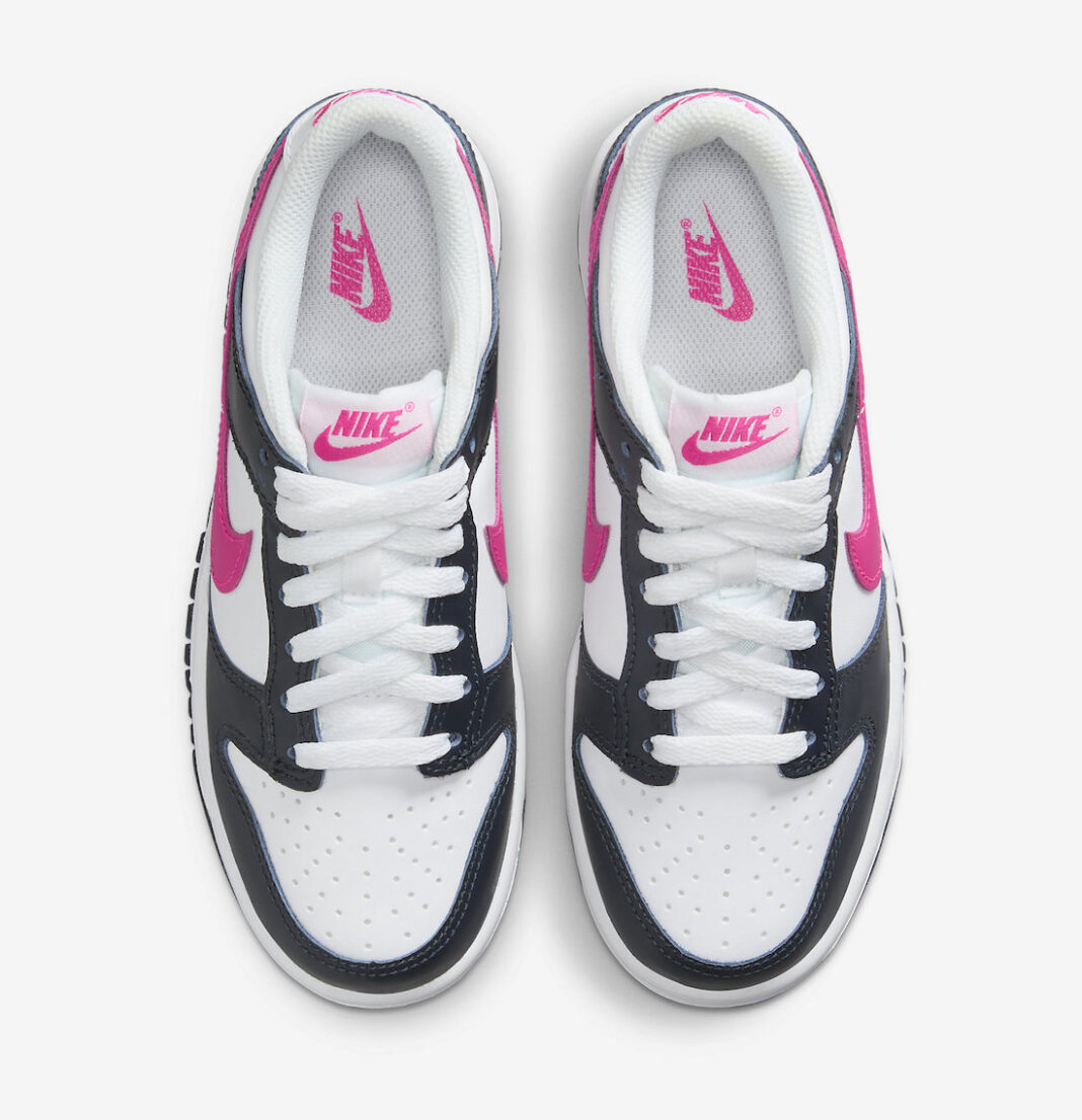 2023年 発売予定！ナイキ GS ダンク ロー “ホワイト/ダークオブシディアン/フィアスピンク” (NIKE GS DUNK LOW “White/Dark Obsidian/Fierce Pink”) [FB9109-401]