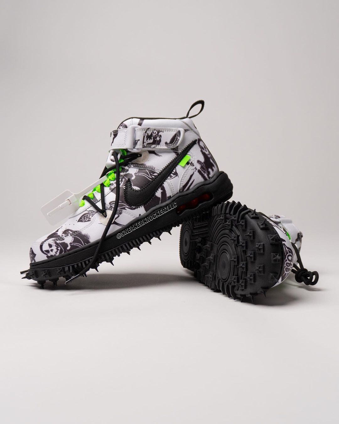 OFF-WHITE x NIKE AIR FORCE 1 MID SP “White/Graffiti/Neon Green” (オフホワイト ナイキ エア フォース 1 ミッド SP “ホワイト/グラフィティ/ネオングリーン”)