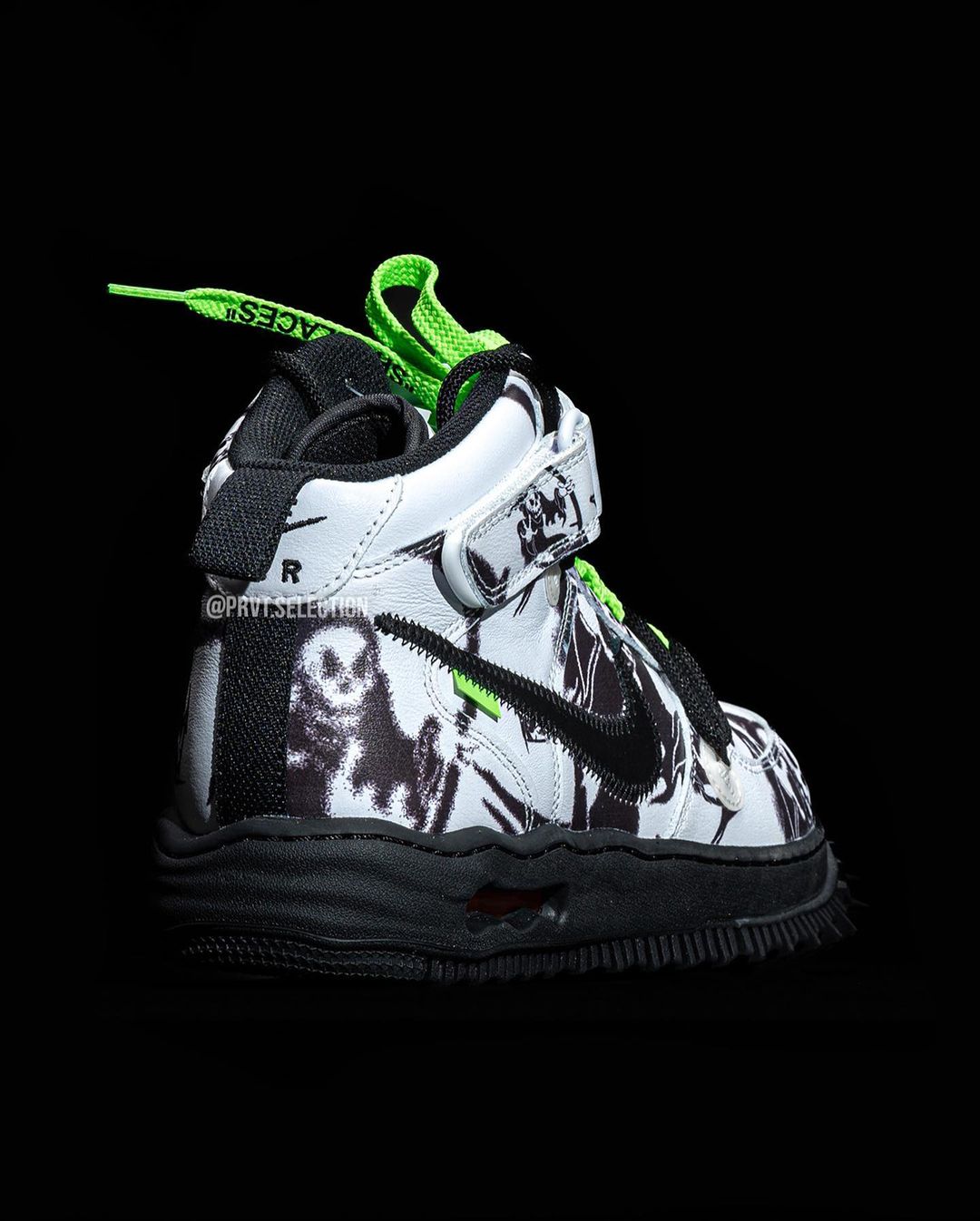 OFF-WHITE x NIKE AIR FORCE 1 MID SP “White/Graffiti/Neon Green” (オフホワイト ナイキ エア フォース 1 ミッド SP “ホワイト/グラフィティ/ネオングリーン”)