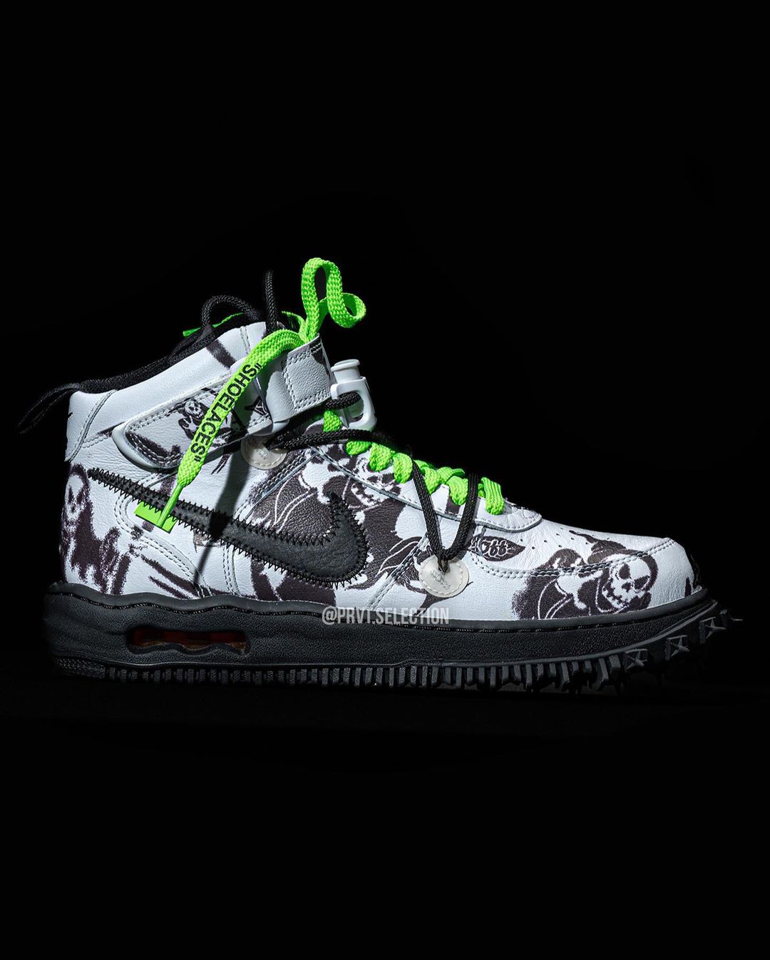 OFF-WHITE x NIKE AIR FORCE 1 MID SP “White/Graffiti/Neon Green” (オフホワイト ナイキ エア フォース 1 ミッド SP “ホワイト/グラフィティ/ネオングリーン”)