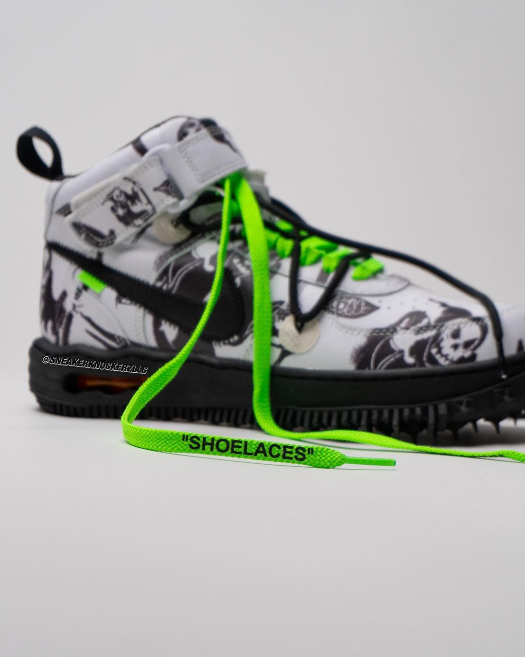 OFF-WHITE x NIKE AIR FORCE 1 MID SP “White/Graffiti/Neon Green” (オフホワイト ナイキ エア フォース 1 ミッド SP “ホワイト/グラフィティ/ネオングリーン”)