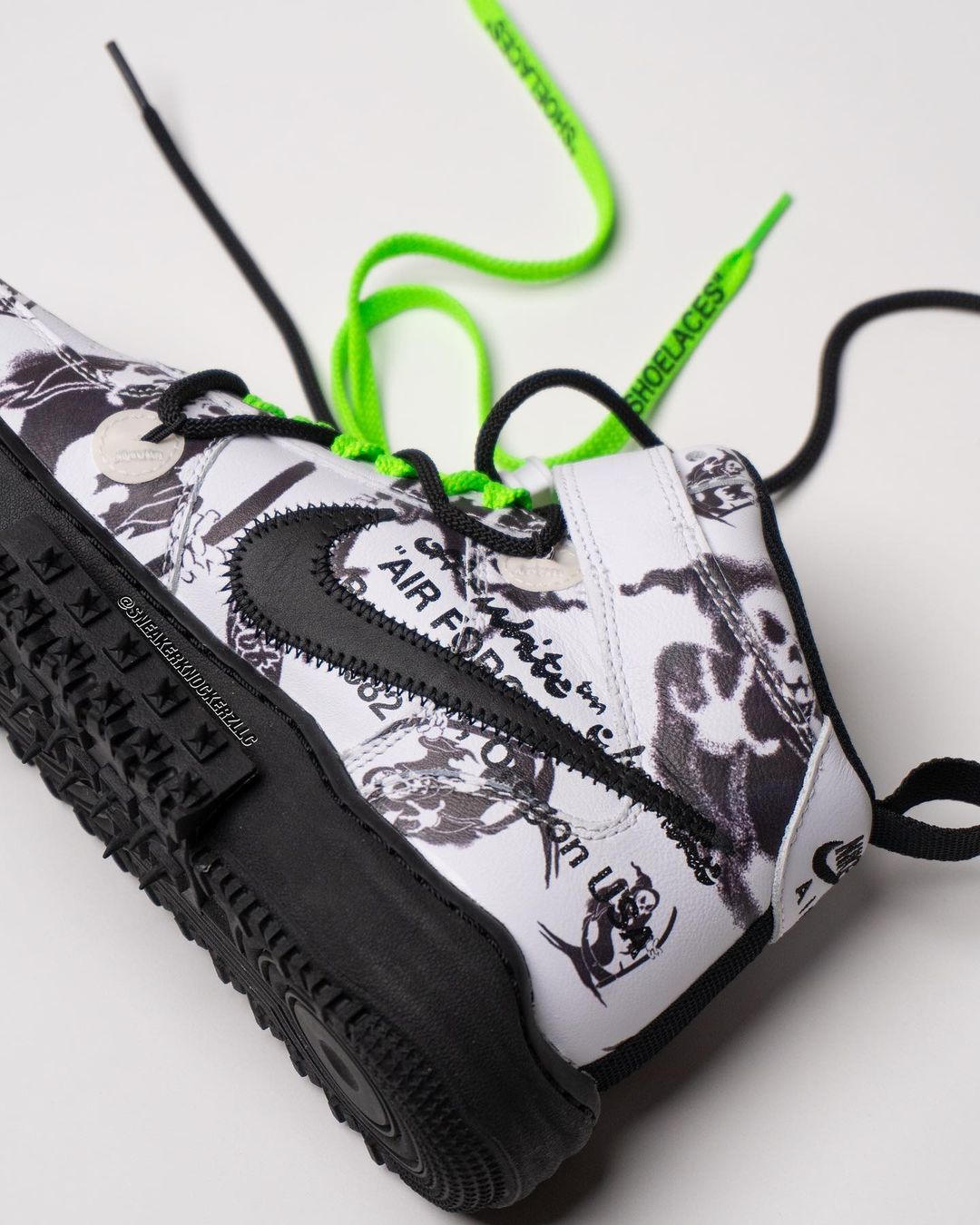 OFF-WHITE x NIKE AIR FORCE 1 MID SP “White/Graffiti/Neon Green” (オフホワイト ナイキ エア フォース 1 ミッド SP “ホワイト/グラフィティ/ネオングリーン”)