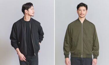 web限定！BEAUTY&YOUTH ライト ツイル MA-1 ブルゾン (ビューティアンドユース Light twill MA-1 blouson)